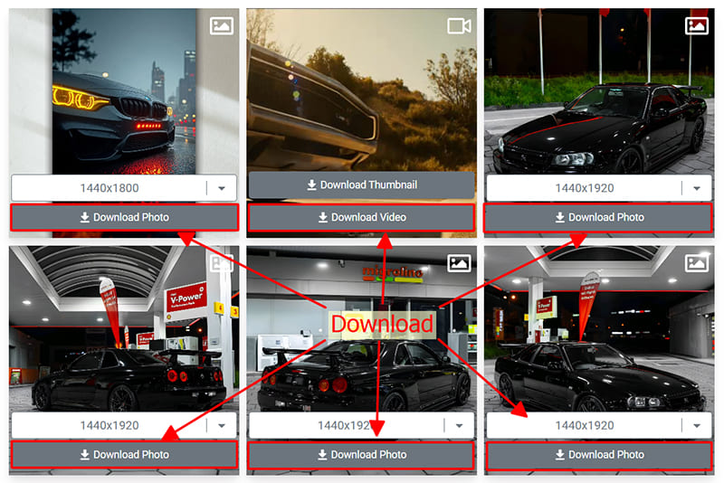 Choose a format and save the video to your device